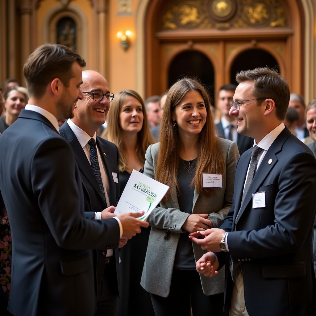 Réception d'un prix d'innovation par l'équipe EcoDomo